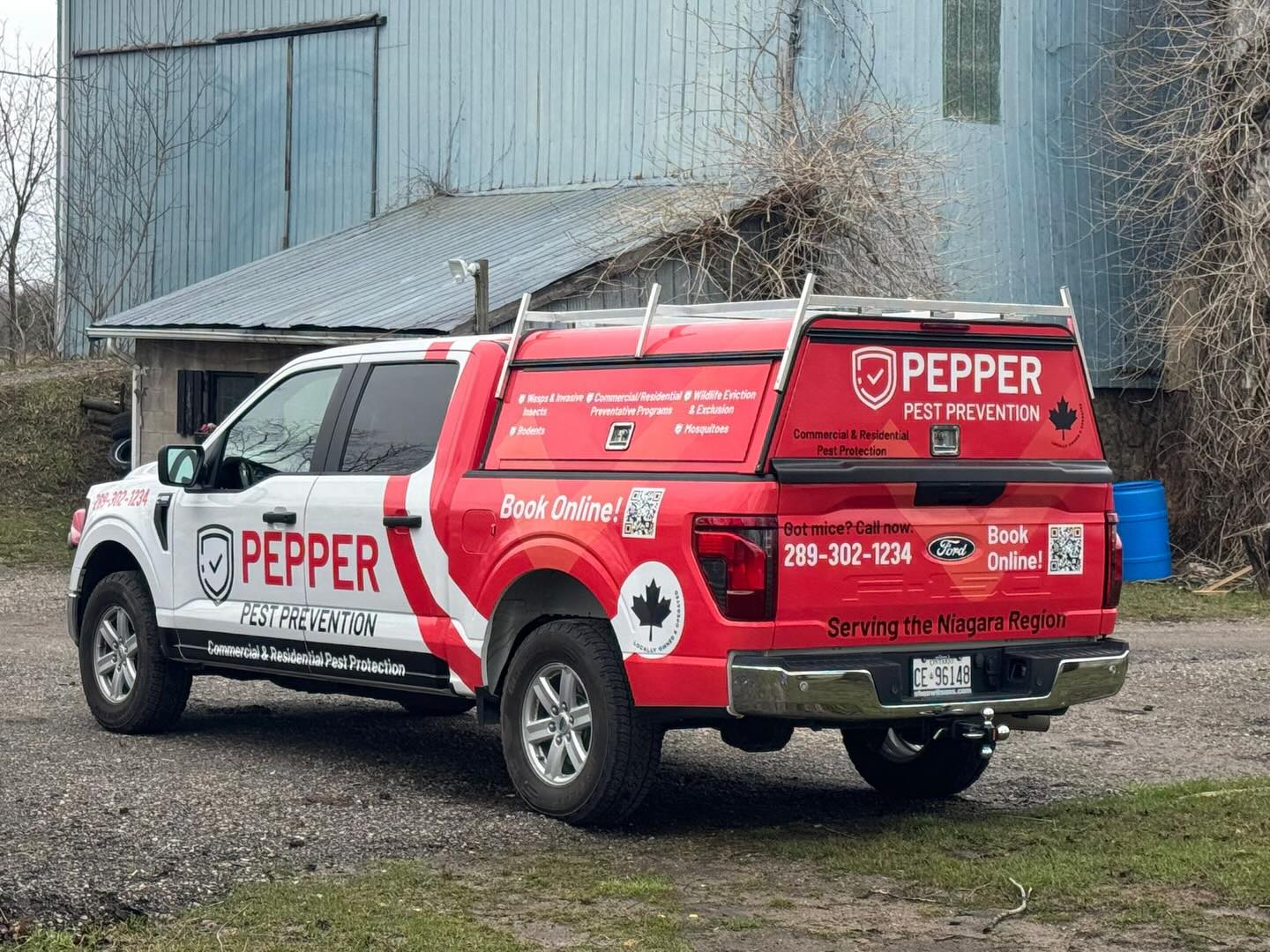 Pepper Pest Prevention commercial service truck